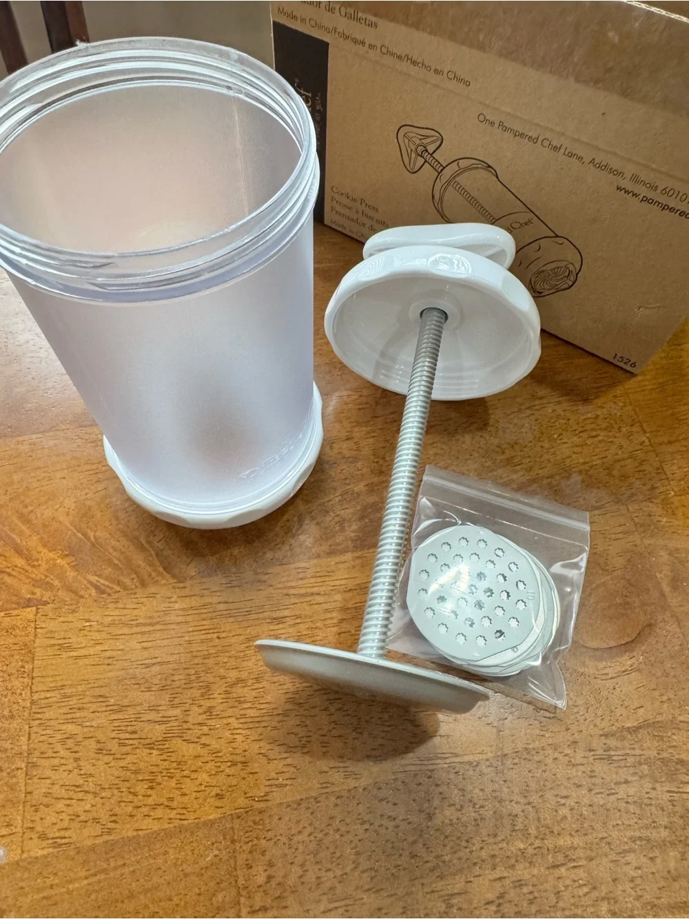 Pampered Chef Cookie Press New Open Box